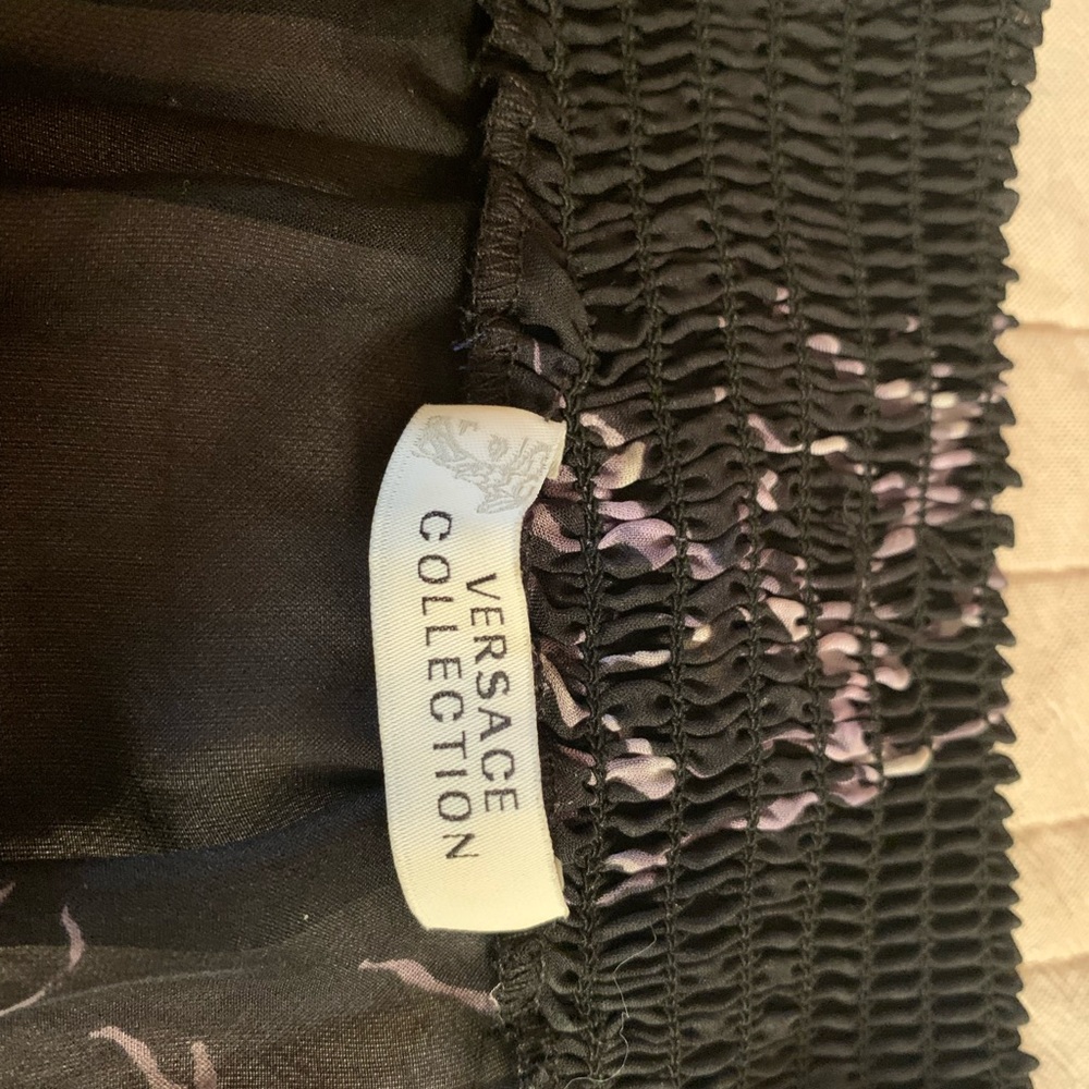 Gianni Versace silk off the shoulder see through top size 40 ( size 4 ) - Picture 7 of 10